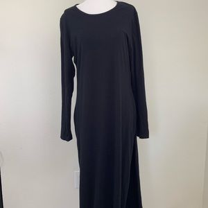 East Essence Long Sleeve Double Slit Maxi Dress